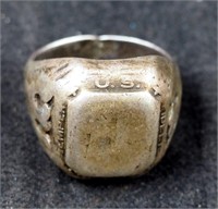 Rare Semper Fi U S M C Marine Sterling Ring