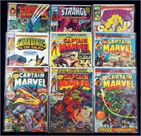 9 Marvel Dr Strange Guardians & Captain Comics Lot