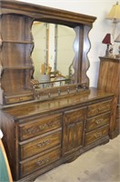 Dresser with mirror