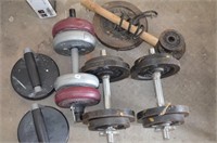Weights and work out equpiment