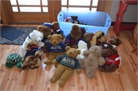Stuffed animals - large tote with lid