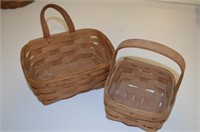 Pair of small Longaberger baskets