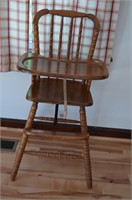 Wooden high chair