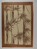 Japanese Kimono Stencil Katagami Tree Leaves