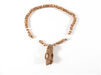 Pre Columbian Necklace Beads Stone Pendant
