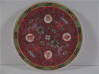 Chinese Famille Rose Plate 4 Characters
