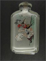 Chinese Snuff Bottle Inside Painted Monkey King