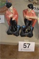 Vintage pair of oriental figurines