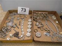Silver tone jewelry