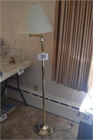 Floor lamp, adjustable swing arm, 57"H