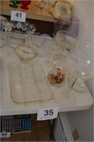 Glass compotes - large brandy snifter - 5 section