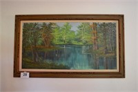 Oil painting, signed by artist, NOEL, matted and