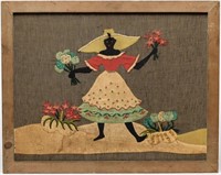 African Americana- Folk Art Textile Embroidery
