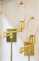 Metalarte for Hansen Lamps- Pair of Brass Sconces