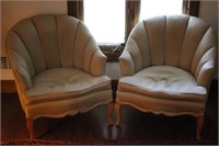 Pair of Beige Accent Chairs