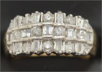 10kt Yellow Gold 1ct Diamond Baguette Ring