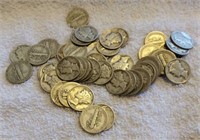 Lot of Mercury Dimes