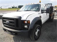 2008 FORD F450 XL SD FLATBED PICKUP