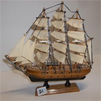 Wooden Ship (9" high)