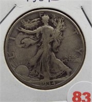 1934-D Walking Liberty Silver Half Dollar.