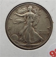 1946 Walking Liberty Silver Half Dollar.