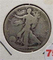 1923-S Walking Liberty Silver Half Dollar.