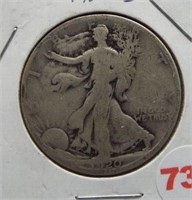 1920-S Walking Liberty Silver Half Dollar.