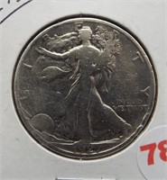 1927-S Walking Liberty Silver Half Dollar.
