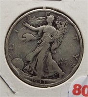 1933-S Walking Liberty Silver Half Dollar.