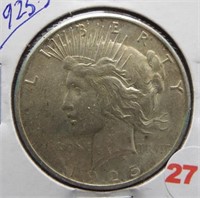 1925-S Peace Silver Dollar.