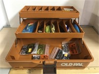 Old Pal Tackle Box With Contents