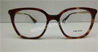Prada Havana Eyeglasses with Case MSRP $200 NEW