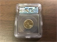 RETURN OF THE BUFFALO GRADED NICKEL