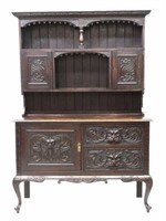 VICTORIAN CARVED GREENMAN CUPBOARD