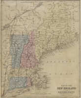 1879 MAP, WARREN'S NEW ENGLAND OR EASTERN STATES