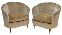 (2) GIO PONTI (ATTR) CASA E GIARDINO ARMCHAIRS