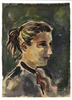 MICHAEL FRARY (1918-2005), PORTRAIT, YOUNG WOMAN