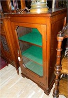 Edwardian Mahogany Glass Door Cabinet.