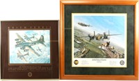LOT OF TWO FRAMED AVIATION PRINTS
