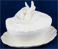 ESTE Ceramic Porcelain Italy Seafood Soup Tureen