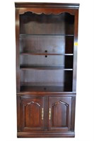 Thomasville Lighted Cherry Bookcase Cabinet