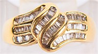 Jewelry 14kt Yellow Gold Diamond Knot Ring