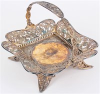 Victorian Pairpoint Silverplate Bride's Basket