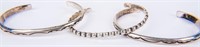 Jewelry Sterling Silver Cuff Bracelet Set