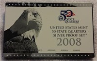 2008 US Quarter Silver Proof Set