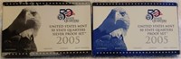 2005 US Quarters Mint Proof and Silver Proof Sets