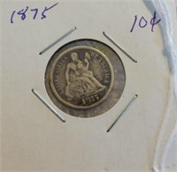 1875 Dime