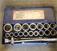 PTA Canada 22 piece 1" socket wrench set