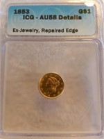 1853 $1 Gold