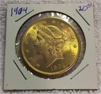 1904 $20 Gold Piece